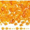 QINJIEJIE 700 diamanti acrilici in 5 misure, cristalli arancioni per bambini, caccia al tesoro, tesori dei pirati, sabbiera, riempitivi di vasi, matrimoni, feste, acquari