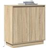 vidaXL Madia LED per Rovere Sonoma 71 x 34,5 x 75 cm, Sala da Pranzo, Mobile Laterale Moderno con LED, Armadietto Rettangolare per Soluzioni Pratiche
