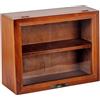 Cabilock Mobile Vetrina Legno Massello Per Oggetti Da Collezione Espositore Per Figurine E Giocattoli Con Struttura Semplice E Robusta Decorazione E Organizzazione Desktop