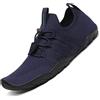 SAGUARO Scarpe da Scoglio Donna Uomo Scarpette da Mare Bagno Spiaggia Surf Yoga Water Shoes per Nuoto Piscina Spiaggia Canottaggio Vela Aqua Fiume Mare, Blu Navy, 39 EU