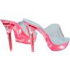 Ichlovdu Sandali da donna trasparenti con plateau e tacco alto, 13 cm, tacco a spillo, in PVC, senza lacci, sexy, per discoteca, pole dance, chiare ed eleganti