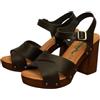 BioNatura, A11NAIROBI Toronto, Scarpe Sandali Ciabatte Tacco Pelle (Nero, Sistema Taglie Calzature EU, Adulto, Numero, Media, 40)