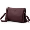 befen Borsa da Donna Piccola in Vera Pelle, Borsa a Tracolla da Donna con Protezione RFID, Custodia per Cellulare in Pelle con Tracolla Regolabile