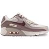 NIKE Air Max 90 (GS) Sneakers Ragazza, Bianco/Grigio/Rosa, 39 EU - IQ0098-003