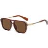 KTUCN Occhiali da sole UV400 da uomo, occhiali da sole retrò per esterni, marrone, H