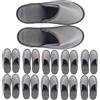 VEGOATY 10 paia di pantofole in tessuto non tessuto corallo: 29 × 11,5 cm, suola antiscivolo, pantofole spa, lavabili per casa, camera da letto, bagno, interni, hotel o uso commerciale