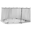 vidaXL Zanzariera per gazebo, 220 mesh 220 mesh nera, 4 x 3 x 2 cm, moderna copertura per casetta da giardino, schermo esterno, barriera per insetti, rete di protezione, protezione dagli insetti