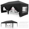 Garvee Gazebo Pieghevole 3x6 m da Giardino con 6 Pareti Laterali
