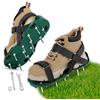 URAQT Scarpe Chiodate per Areazione Prato e Giardino, 48mm Arieggiatore Scarpe con Cinghie in Cinghie adesive, Sandalo Aeratore Scarpe da Prato, Arieggiatore Prato Scarpe,per Cortile e Patio,Verde