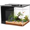KELVYNTA Acquario Mini Completo 3,7 L (20 × 15 × 15,5 cm), Acquario Piccolo per Betta in Acrilico con Pompa Filtro e Luce LED, Acquario da Scrivania per Betta, Ideale per Pesci Piccoli, Gamberetti e Piante