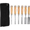 Garosa Set di 6 Scalpelli per Legno da 6 Pezzi per Intaglio da Falegname