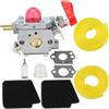UYTGFO Adatto for soffiatore for foglie Compatibilità con la serie C1U-W43 for kit linea carburante motore 25CC Kit carburatore 15 * 12 * 9 cm preciso