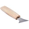 OSALADI Scalpello da Sgorbia per Legno Testa in Acciaio al Cromo-vanadio, Manico in Legno Duro e Impugnatura Comoda, per Negozi di Intaglio e Principianti