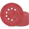 Awutzut Disco abrasivo a 10 fori da 22,9 cm, grana 80, carta vetrata per cartongesso, 15 pezzi, per levigatrice a soffitto Popcorn