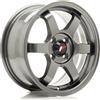 Jr Wheels Un cerchio Japan Racing Wheels JR3 15x7 ET25 4x100 Gun Metal grigio canna fucile