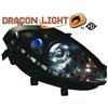 depo Coppia fari fanali anteriori TUNING BRAVO 2007-> neri H1+H1 motorino reg