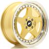 Jr Wheels Un cerchio JR Wheels JR6 16x7 ET35 4x100 Gold w/ Labbro lavorato