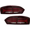 KITT Fari Fanali LED per VW Jetta Mk6 VI 12-14 Dinamico Rosso Fumo