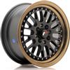Jr Wheels Un cerchio JR Wheels JR10 15x7 ET30 4x100/108 Nero opaco con bordo in