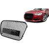 KITT EU Honeycomb Griglia Calandra per Audi A6 C7 4G 2011-2014 Limo Avant Nero lucido
