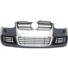 KITT Paraurti per VW Golf V 5 03-07 Jetta Mk5 R32 Look Griglia Alluminio spazzolato