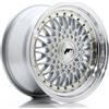 Jr Wheels Un cerchio JR JR9 16x8 ET25 4x100/108 Argento con bordo lavorato