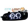 sonar Coppia fari fanali anteriori TUNING PUNTO 99-03 (188)neri anelli angel eyes CCFL