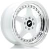 Jr Wheels Un cerchio JR JR6 15x7 ET25 4x100/108 Bianco con bordo lavorato
