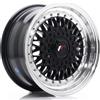 Jr Wheels Un cerchio JR Wheels JR9 15x7 ET20 4x100/108 Nero lucido con bordo