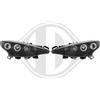 Diederichs Coppia Fari Fanali Tuning Anteriori peugeot 207 ANGEL EYES dal 2006 al 2012 NERI