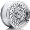 Jr Wheels Un cerchio JR JR9 16x7,5 ET25 4x100/108 Argento con bordo lavorato e