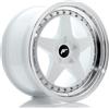 Jr Wheels Un cerchio JR Wheels JR6 17x9 ET20-35 5H Bianco CUSTOM w/ Labbro lavorato