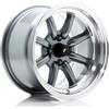Jr Wheels Un cerchio JR Wheels JR19 14x8 ET-13 4x100 Gun Metal con bordo lavorato