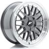 Jr Wheels Un cerchio JR JR23 17x7,5 ET20-40 5H CUSTOM Hyper Gray con bordo lavorato