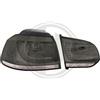 vland Coppia Fari Fanali Posteriori Tuning Golf VI 6 LED FRECCIA DINAMICA 08-12 GRIGIO