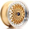 Jr Wheels Un cerchio JR JR9 17x7,5 ET35 4x100/108 Oro con bordo lavorato