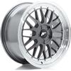 Jr Wheels Un cerchio JR JR23 18x8,5 ET20-48 5H CUSTOM Hyper Gray con bordo lavorato