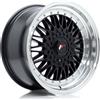 Jr Wheels Un cerchio JR JR9 17x8,5 ET20 5x112/120 Nero lucido con bordo lavorato