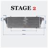 boost product Intercooler Frontale universale MAGGIORATO STAGE 2 550 x 180 x 65 6.2 Litri