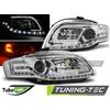 Tuning-Tec Tubo luminoso cromato per fari anteriori compatibile con Audi A4 B7 11.04-03.08