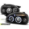Tuning Tec Coppia Fari Fanali Anteriori Tuning CORSA B 02.1993-10.2000 ANGEL EYES Nero
