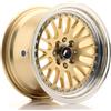Jr Wheels Un cerchio JR JR10 15x8 ET20 4x100/108 Oro con bordo lavorato