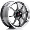 Jr Wheels Un cerchio JR Wheels JR5 15x7 ET35 4x100 Gun Metal con bordo lavorato