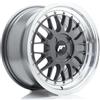 Jr Wheels Un cerchio JR Wheels JR23 16x8 ET20-45 4H CUSTOM Grigio iper w/ Labbro lavorato