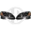 Diederichs Coppia fari fanali anteriori TUNING Classe C W204 2007-02/2011 neri Alogeni H7