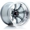 Jr Wheels Un cerchio JR JR19 15x10,5 ET-32 4x100/114 Gun Metal con bordo lavorato