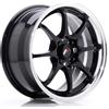 Jr Wheels Un cerchio JR Wheels JR5 15x7 ET35 4x100 Nero lucido con bordo lavorato