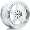 Jr Wheels Un cerchio JR Wheels JR6 17x8 ET35 4x100/114 Argento lavorato Face