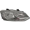 Diederichs Faro anteriore dx POLO 14-17 Listello cromato HELLA H7/H7 motor reg el 6C1941006