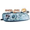 Diederichs Coppia fari fanali anteriori TUNING PUNTO 1999-2003 cromati anelli angel eyes